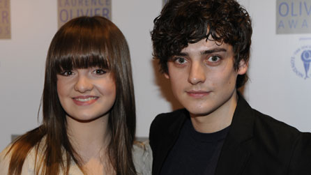Aneurin Barnard with Spring Awakening co-star (and fellow Olivier award nominee) Charlotte Wakefield at the Laurence Olivier Awards nominees lunch earlier this month.