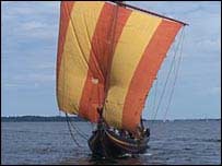 Reconstructed Viking warship