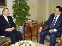 مبارک و متکی