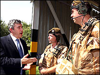 گوردون براون در عراق