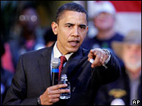 Barack Obama at a campaign event in San Antonio