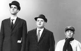 (l-r) John Cleese, Ronnie Barker and Ronnie Corbett demonstrate the British Class system (1967)