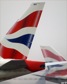 Two British Airways jets