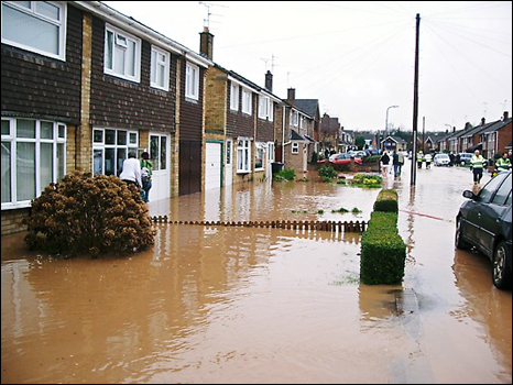 Flooding in Bedworth - December 2008