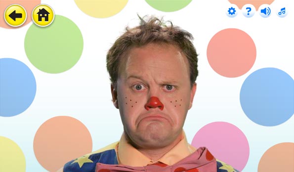 Mr Tumble pulling a silly face