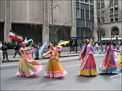 جشن نوروزی ایرانیان در خیابان های نیویورک