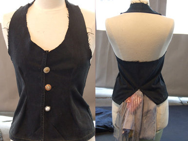 Denim waistcoat
