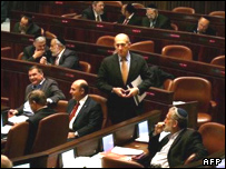 اهود اولمرت در کنست