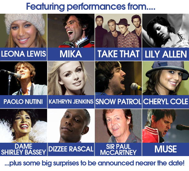 The Children in Need Royal Albert Hall line-up