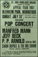 Blenheim Palace Concert Poster from 1967