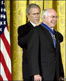 George W Bush and John Howard, 13 January 2009
