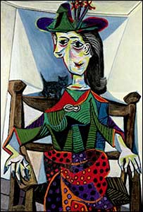 पिकासो की डोरा मार विद द कैट पेंटिंग