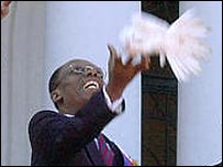 O ex-presidente do Haiti, Jean-Bertrand Aristide