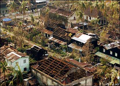 Một ngôi làng trong vùng châu thổ sông Irrawaddy