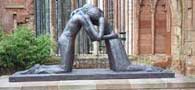 Statue of reconciliation, at Coventry Cathedral