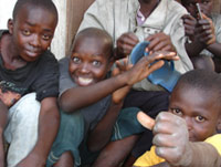 Children at the HOVIC centre in Kisumu, Kenya