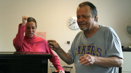 David Soul with his mentor Natalia Luis-Bassa