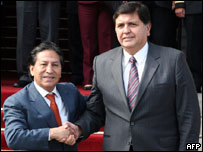 Alejandro Toledo e Alan García