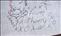 The note the class gave to Fionualla on her birthday in 1997