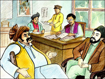 جلاد خان در دفتر انتخابات