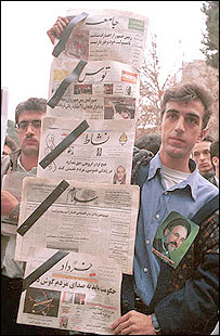 روزنامه های زيادی در هشت سال اخير توقيف شدند