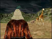 Cena do jogo 'Noah's Ark', no qual participante revive missão de Noé