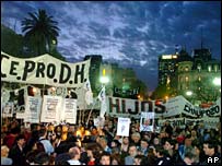 Buenos Aires'teki yürüyüş