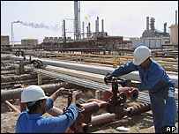 Instalação petrolífera no Iraque