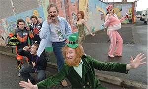 The cast of BBC Northern Ireland’s new sketch show Dry Your Eyes