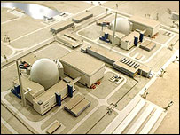 مدل نیروگاه اتمی بوشهر