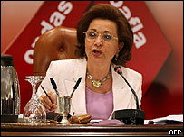 A primeira-dama do Egito, Suzanne Mubarak (arquivo)