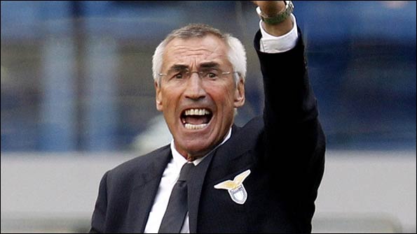 Lazio coach Edoardo Reja