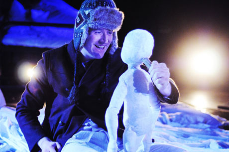 Aled Herbert as Boy in Snow Child. Image courtesy of Sherman Cymru