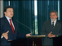 José Manuel Durão Barroso e Lula