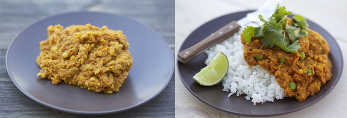 Lentils: before styling and after