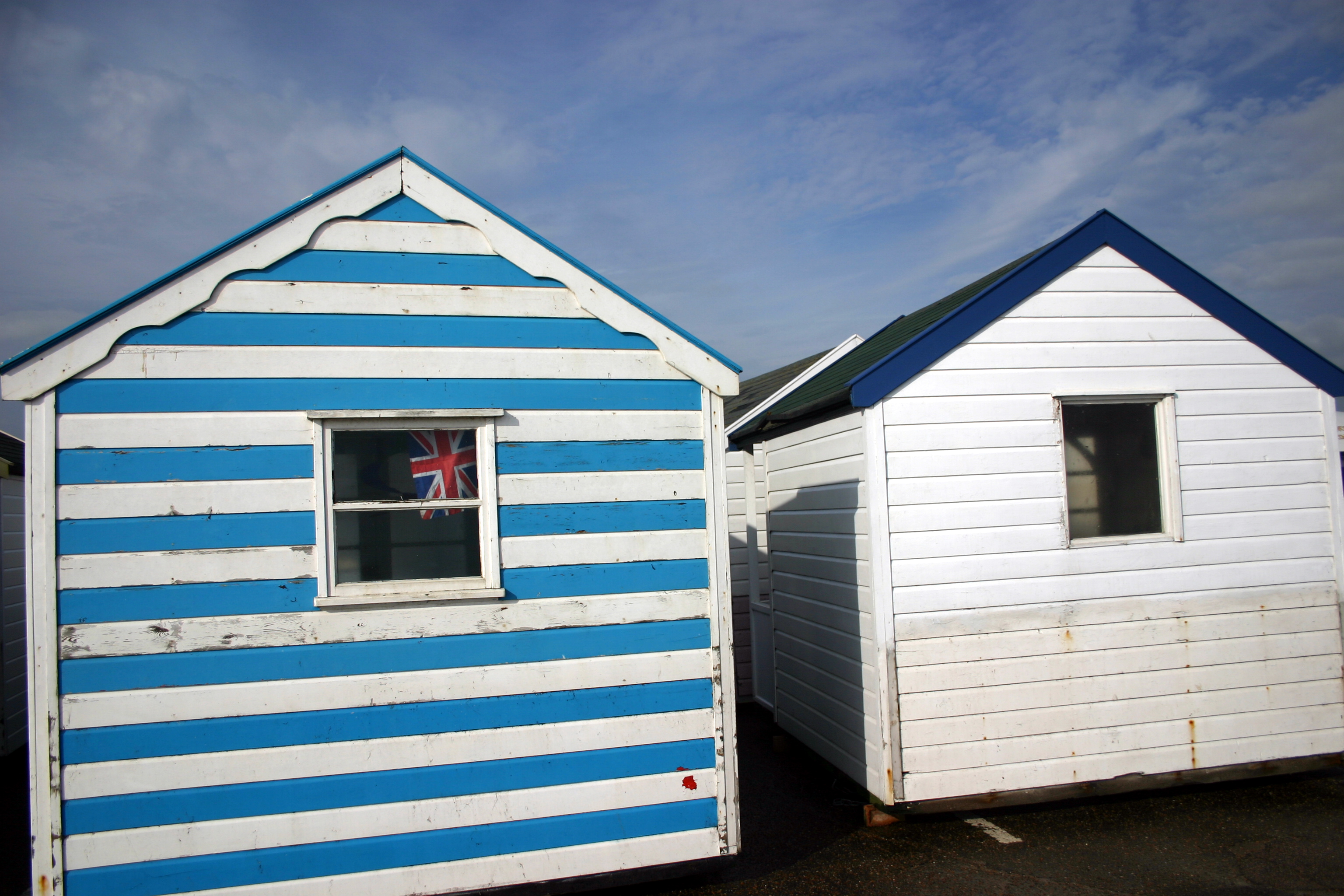 Beech huts in Southwold England