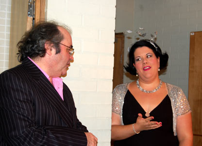 Danny and Amy backstage