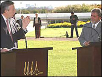 Néstor Kirchner e Luiz Inácio Lula da Silva