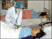 Bệnh nhân tiêu chảy cấp được chăm sóc trong bệnh viện