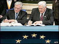 Podpis evropské ústavy