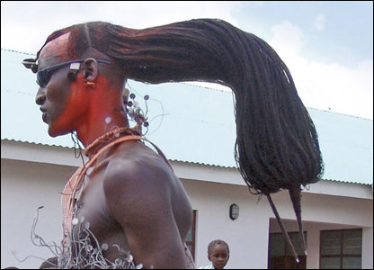 profile of warrior with dredlocks