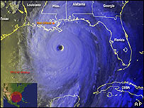 Katrina dorazila do Louisiany