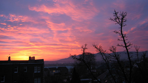 Pentland Hills, sunrise