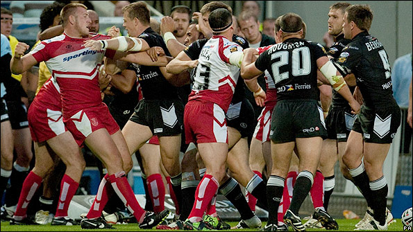 Fighting at the KC Stadium