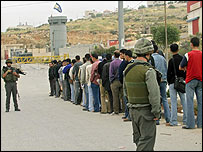 İsrail'de bir kontrol noktası