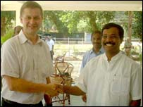 Solheim with Tamilselvan