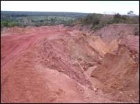 Trecho da BR-163 pouco após divisa do Mato Grosso com Pará