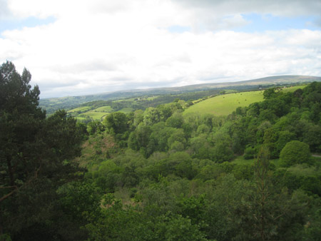 View from castle Drogo
