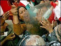 Manifestantes no Nepal