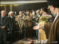 محمد خاتمی در مراسم معرفی استادان برگزيده سال در فرهنگستان